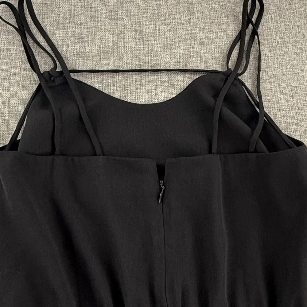 Ali & Jay‎ Strappy Romper Shorts Black Relaxed fit Small Zipper Closure Lined